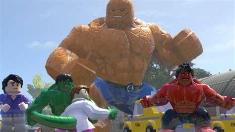 Hulk Transformation Vs Big Thing Vs Lizard Vs Red Hulk Lego Marvel
