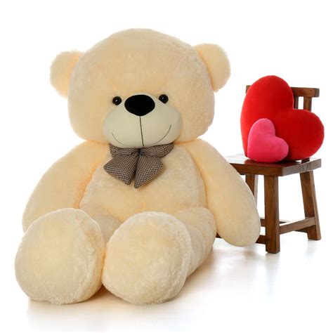 Cozy Cuddles Super Soft Huggable Jumbo Cream Giant Teddy Bear 72in