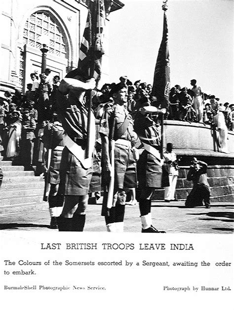 The Somerset Light Infantry The Last British Troops To Leave India