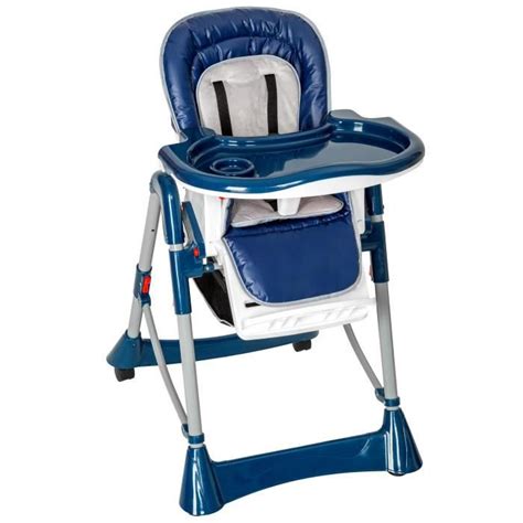 TECTAKE Chaise Haute pour Bébé / Enfant Réglable Pliable et Confortable