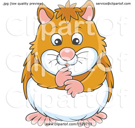 Clipart Of A Cute Hamster Royalty Free Vector Illustration By Alex