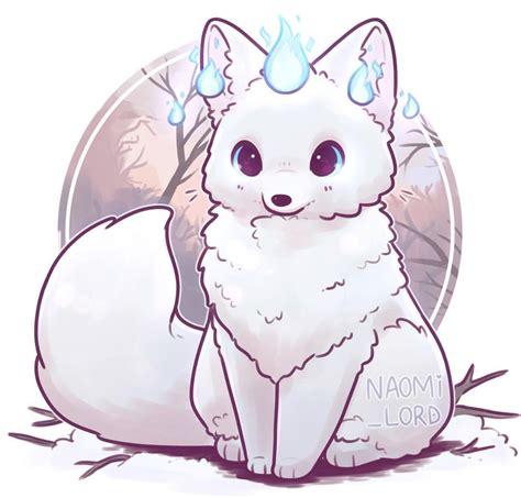 A Winter Fox Naomi Lord Cute Animal Drawings Cute Kawaii Drawings