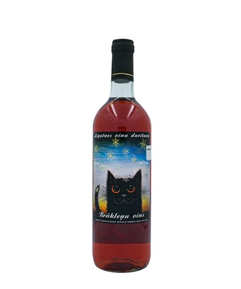 Wine With Black Cat On Label Vintage Black Cat Personalized Wine