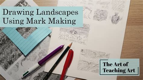 Drawing Landscapes Using Mark Making Inspired By Van Gogh Art