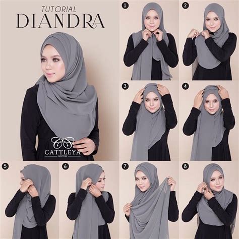 Beautiful Hijab Tutorial With Folds Hijab Fashion Inspiration