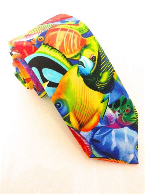 Colourful Fish Tie Novelty Ties Colorful Fish Color
