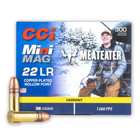 22 Lr 36 Grain Cphp Cci Mini Mag Meateater 300 Rounds Ammo 22