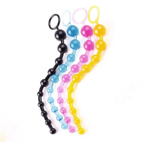 Soft Silicone Flexible Anal Bead 10 Beads Anal Stimulator Butt Plug Sex Toys Adult Products For
