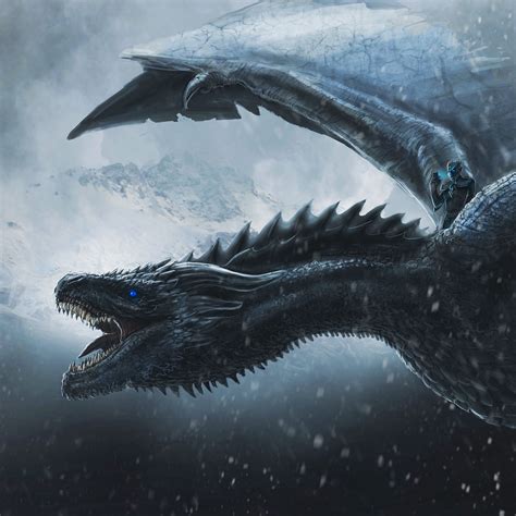 Night King 4k Wallpaper Dragon Game Of Thrones Concept Art Graphics