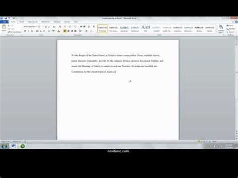 So i should go to format. How do i double space my essay on microsoft word 2010 ...