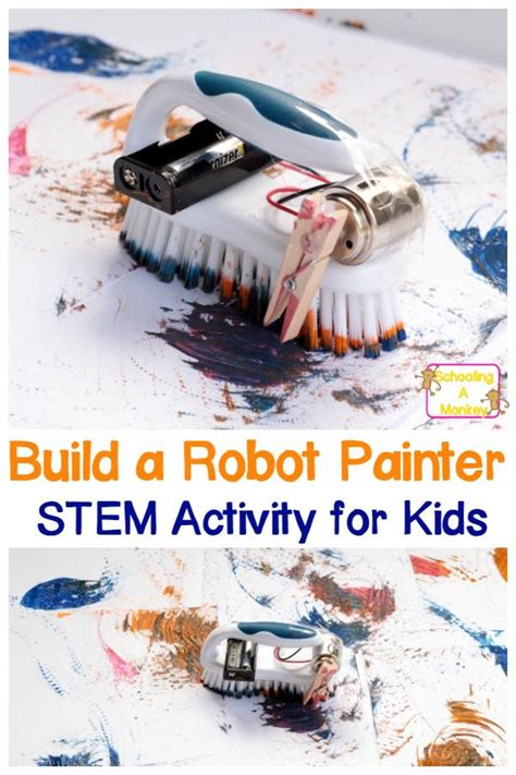 Painting Brush Bot Robot Steam Activity For Kids