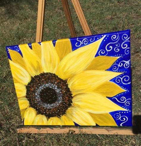 How To Paint A Sunflower Step By Step Painting Tutorial
