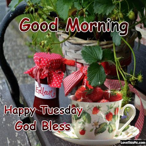 I'm thinking of you and wish you a great day. Good morning tuesday gif 5 » GIF Images Download