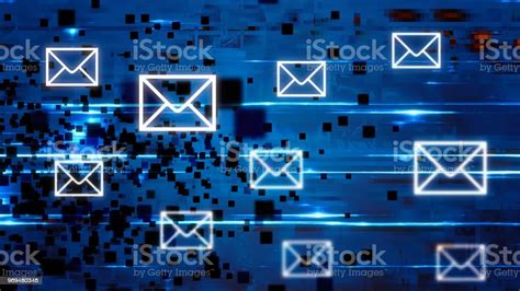 Futuristic Secure Mail Connections Backgrounds Stock Photo Download