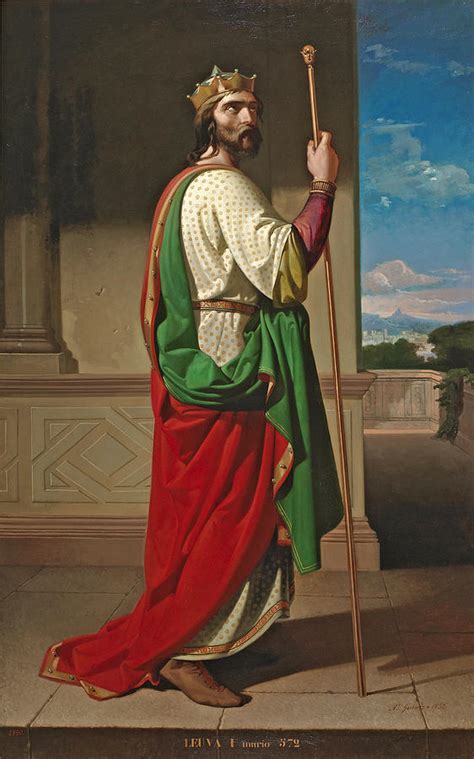 Liuva I King Of The Visigoths Painting By Antonio Gisbert