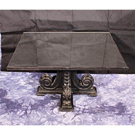 They can put a beautiful vase or a table. Rare Black Carved Mirror Glass Top Antique Coffee Table ...
