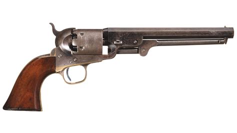 Civil War Era Colt Model 1851 Navy Percussion Revolver Rock Island