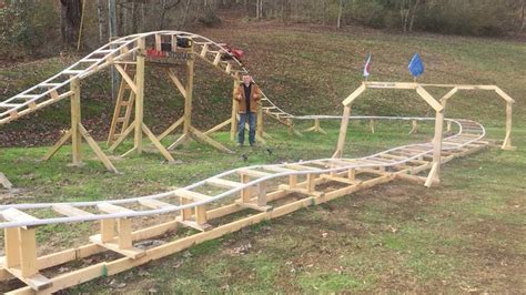 Teen Builds Rollercoaster In Back Garden Youtube