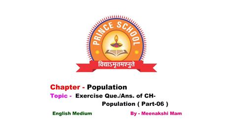 Class Ix Sst Chapter Population Part 06 English Medium