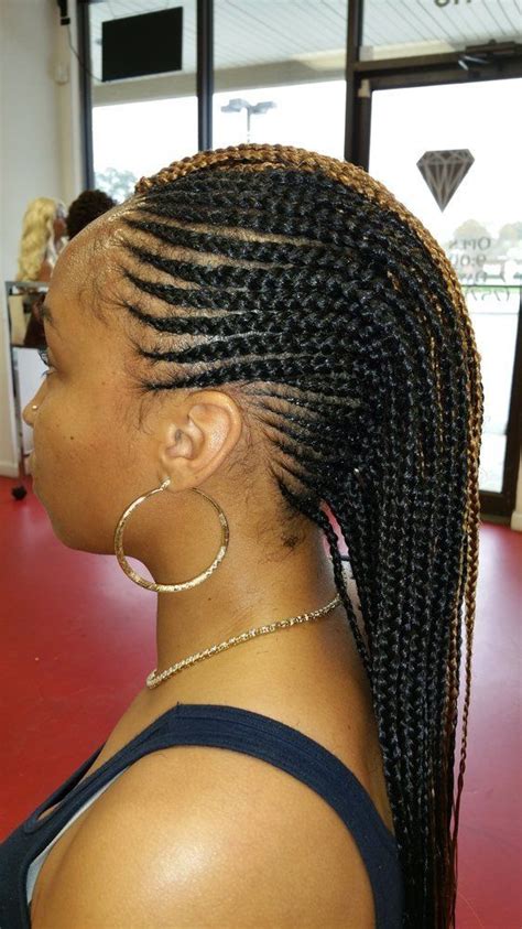 Trenzas De Pelo Africano Cornrow Estilos Mohawk African Braids