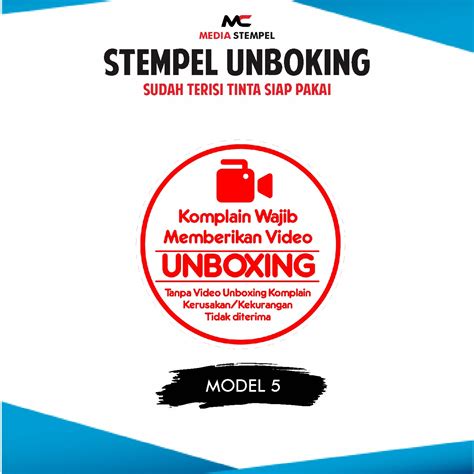 Stempel Otomatis Unboxsing Fragile Lazada Indonesia