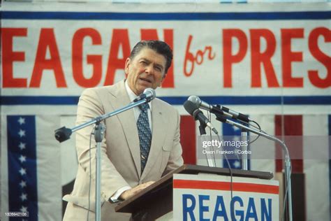 Indiana Ronald Reagan Speaking To An Audience During His Campaign For