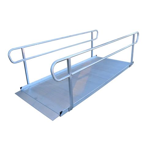 Buy Titan 10 Foot Aluminum Wheelchair Entry Ramp With Handrails