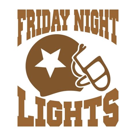 Friday Night Lights Football Cuttable Design Png Dxf Svg And Eps Etsy