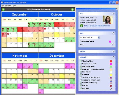 Advanced Woman Calendar Personal Ovulation Calendar Pregnancy