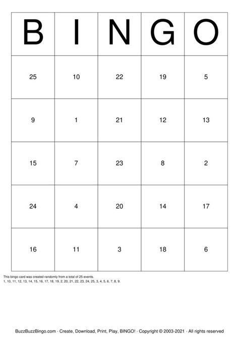 Numbers 1 99 Bingo Cards To Download Print And Customize