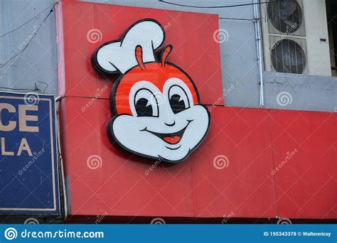 Cartaz De Restaurante Jollibee Fast Food Em Manila Philipines Foto De
