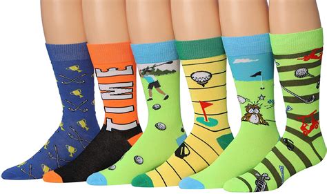 James Fiallo Mens 12 Pairs Funny Funky Crazy Novelty Colorful Patterned Dress Socks M206 12