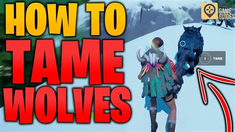 How To Easily Tame A Wolf In Fortnite Chapter 2 Season 6 Youtube