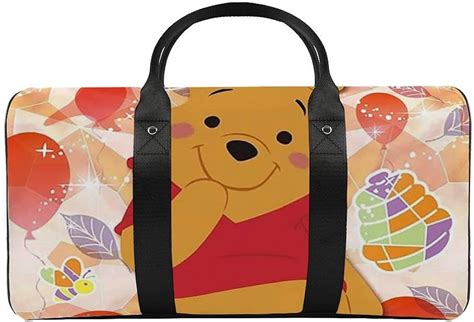 Winnie The Pooh Happy Travel Handbag Multifunctional Work Travel Shopping Carrying Shoulder