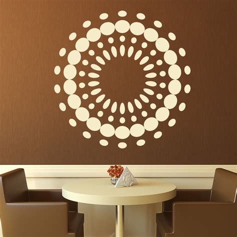 Retro Circles Pattern Print Wall Art Sticker Wall Decals Transfers Ebay