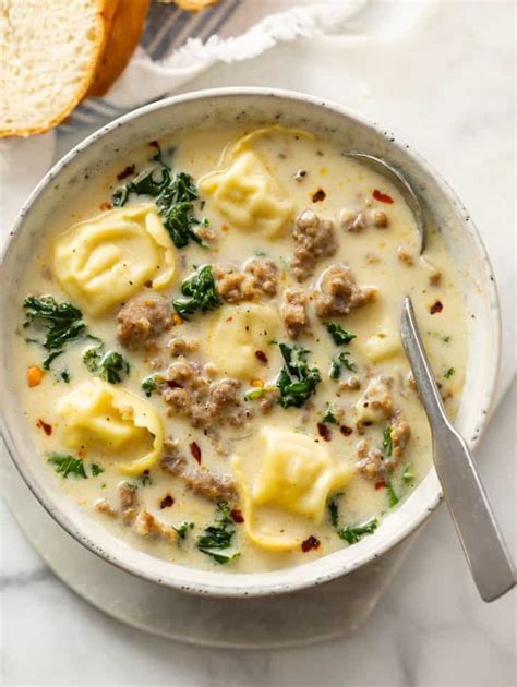 This Creamy Sausage Tortellini Soup Is A Minute Stove Top Meal That