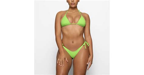 Jessica Simpsons Exact Neon Swimsuit Jessica Simpsons Lime Green Skims Bikini On Instagram