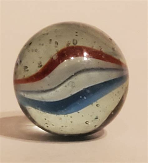 Red White And Blue Vintage Cat S Eye Shooter Marble Etsy Vintage Cat Marble Decor Glass Marbles