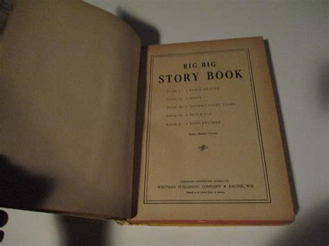 Big Big Story Book Good Hardcover 1938 Deans Books