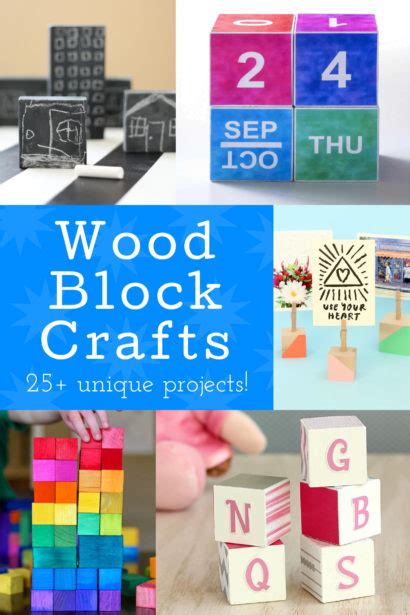 Wood Block Crafts 25 Unique Ideas Mod Podge Rocks