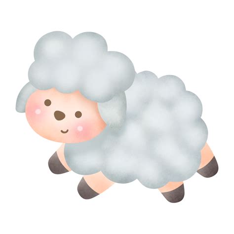 Watercolor Cute Sheep 8505455 Png