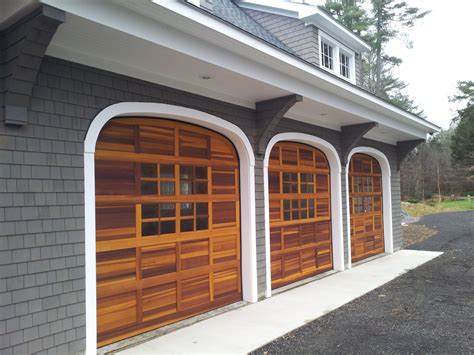 Garage doors come in glass, wood, and steel. Western Red Cedar (stain grade) Model # SRS578 with ...