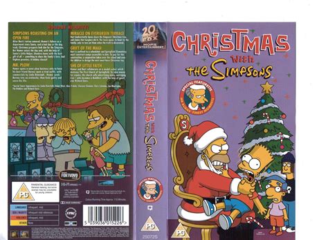 Christmas With The Simpsons Uk Retail Vhs 2003 Vhs And Dvd Covers