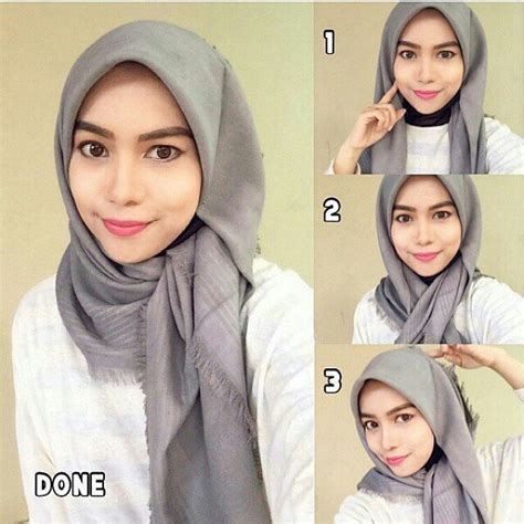 Tutorial Hijab Segi Empat Simple Hijab Tutorial Hijab Style Tutorial