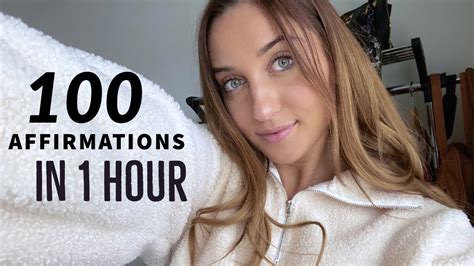 Asmr Positive Affirmations 100 In 1 Hour Soft Spoken And Hand Movements Youtube