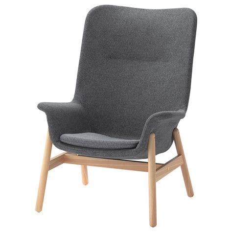 Make mealtimes more inviting with comfortable and attractive dining room and kitchen chairs. VEDBO High-back armchair - Gunnared dark grey - IKEA ...