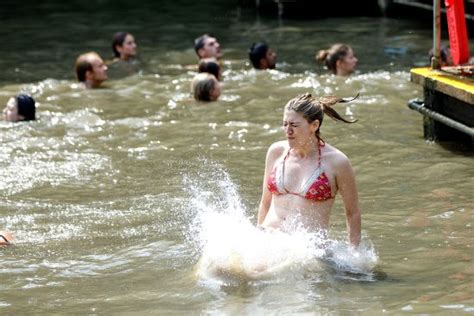 People Swim Hampstead Heath Mixed Bathing Editorial Stock Photo Stock Image Shutterstock
