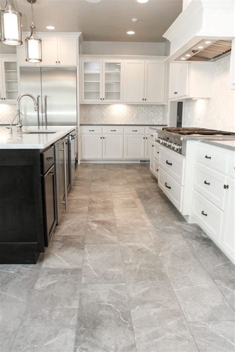 20 Lovely Floor Kitchen Tile Design Ideas That Make You Amazed White