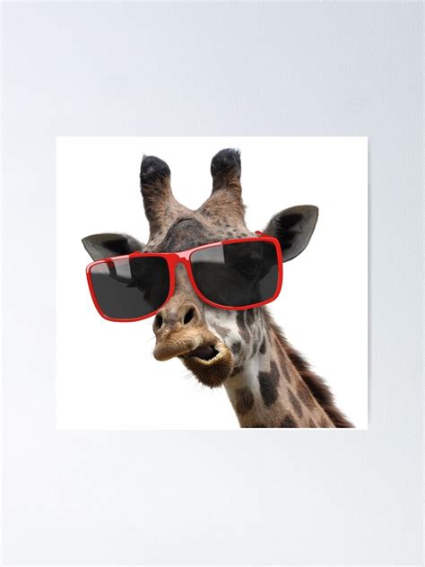 Derp Giraffe Poster For Sale By Creaturebean Redbubble