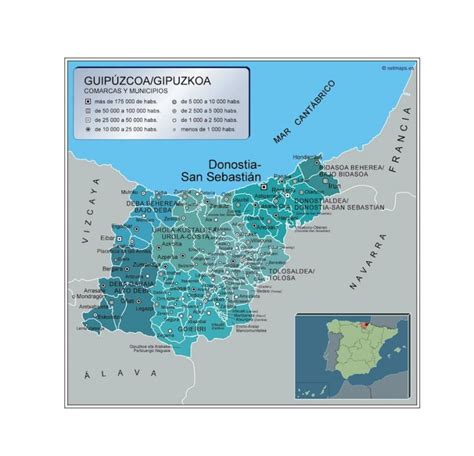 Mapa Girona Por Municipios Plastificado Mapas Para México Usa Y